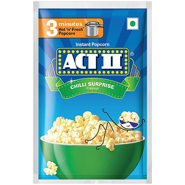 ACT II Chilli Surprise Flavour Instant Popcorn