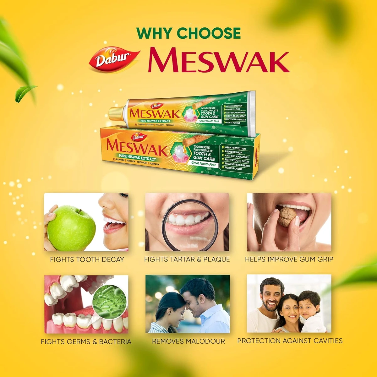 Meswak Toothpaste with Free Toothbrush