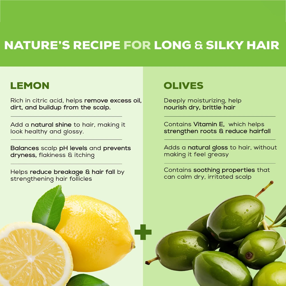 Hair Fruits Dryness Control Lemon & Olive Conditioning Shampoo