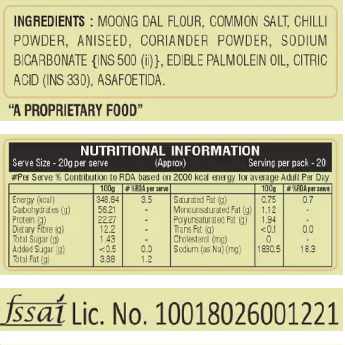 Moong Bhajiya Instant Mix
