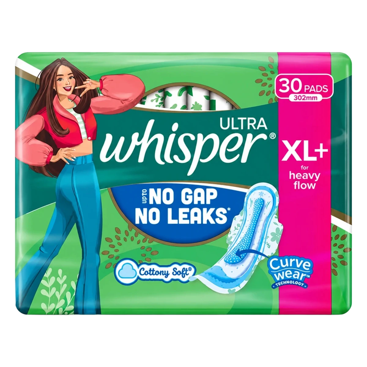 Ultra Upto No Gap No Leaks XL+ Sanitary Pads