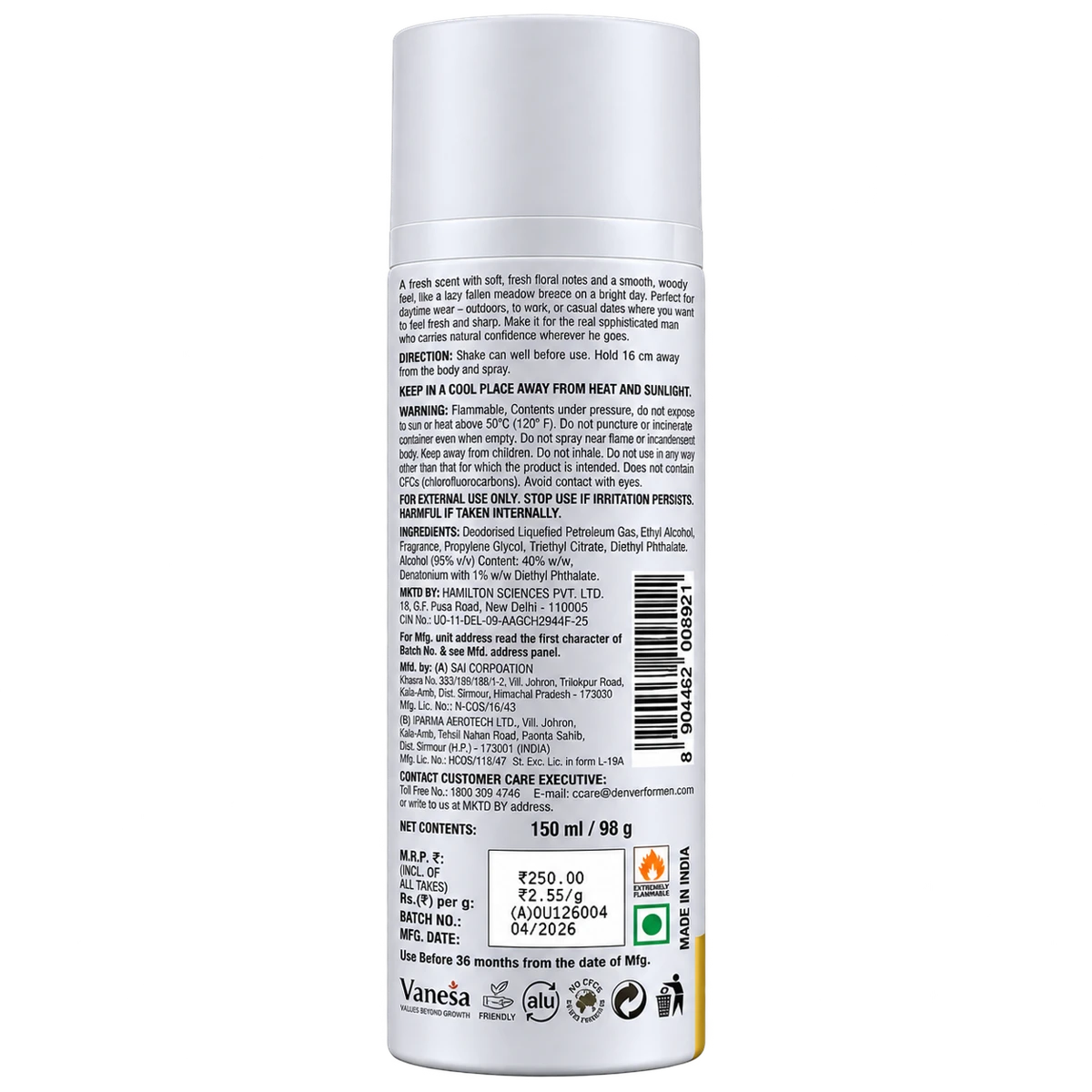 Deo Victor Sporting Club Body Spray
