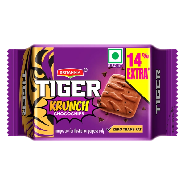 Britannia Tiger Krunch Choco Chips Biscuits