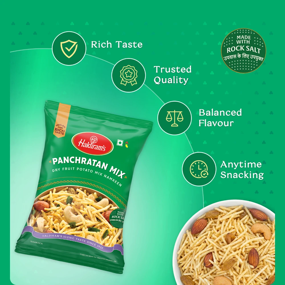 Panchratan Mix Dry Fruit Potato Mix Namkeen