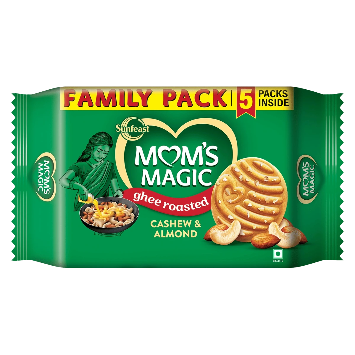 Mom's Magic Ghee Roasted Cashew & Almond Cookies