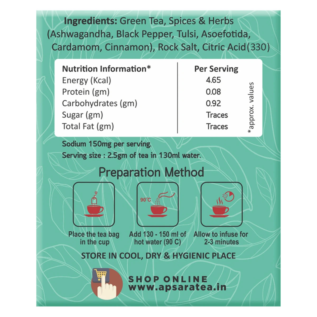 Detox Kahwa Green Tea Bags