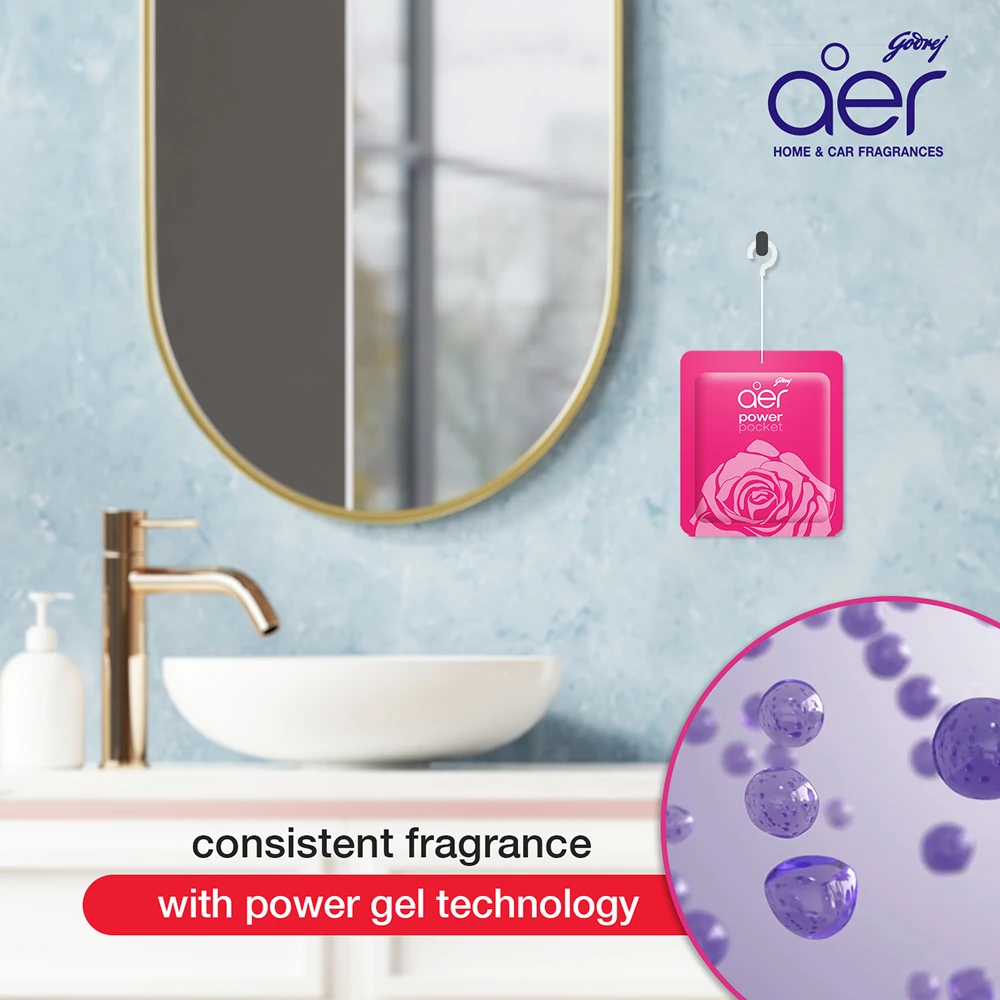 Aer Power Pocket Rose Fresh Blossom Bathroom Fragrance