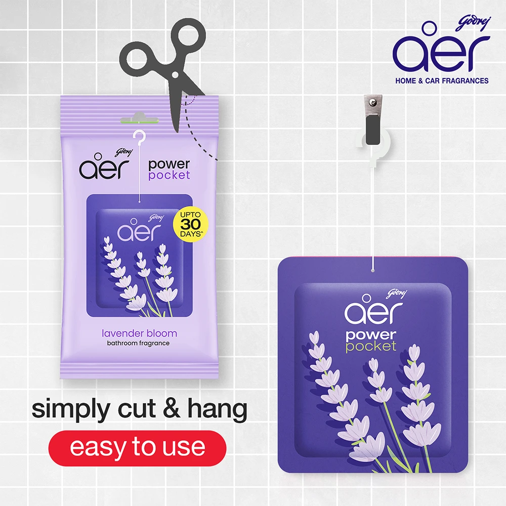 Aer Power Pocket Lavender Bloom Bathroom Fragrance