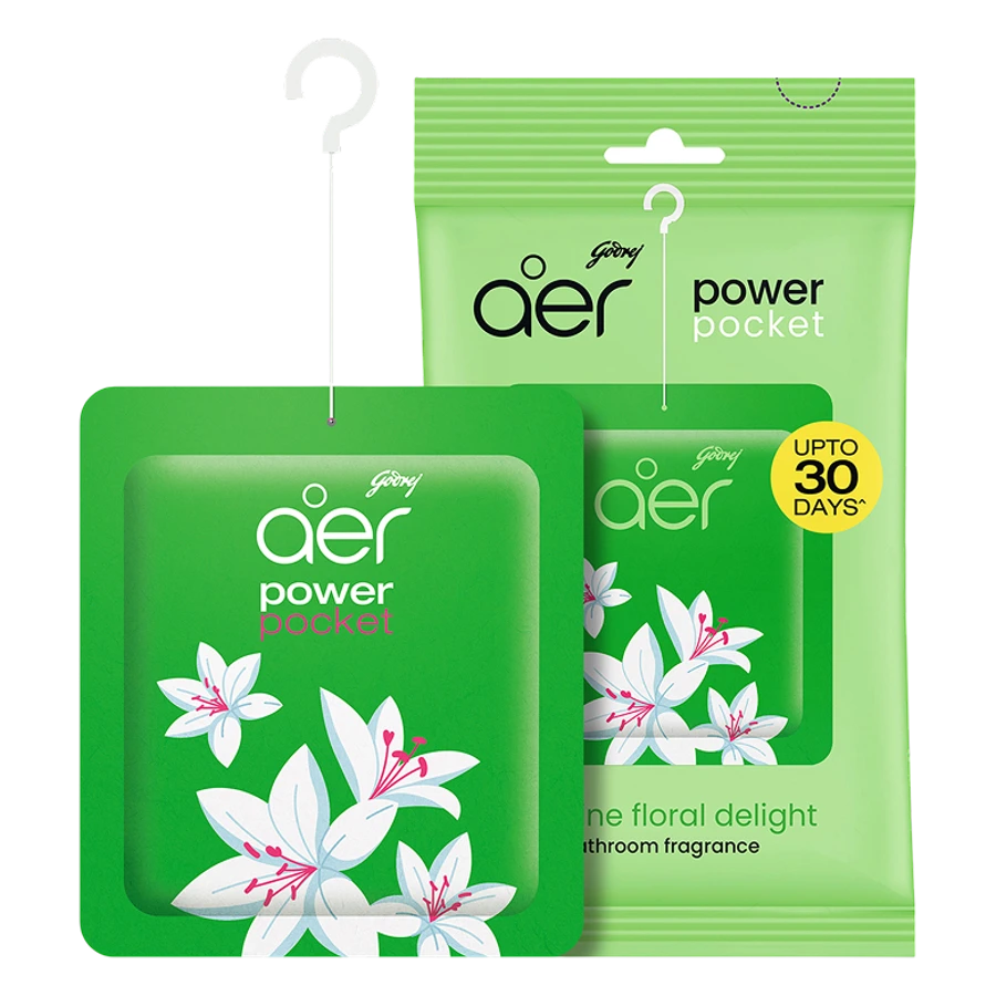 Aer Power Pocket Jasmine Floral Delight Bathroom Fragrance