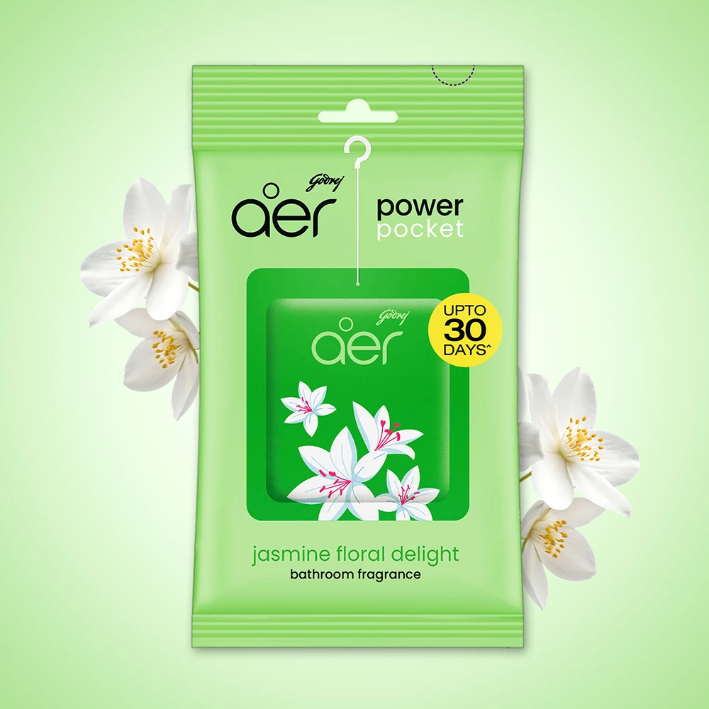 Aer Power Pocket Jasmine Floral Delight Bathroom Fragrance