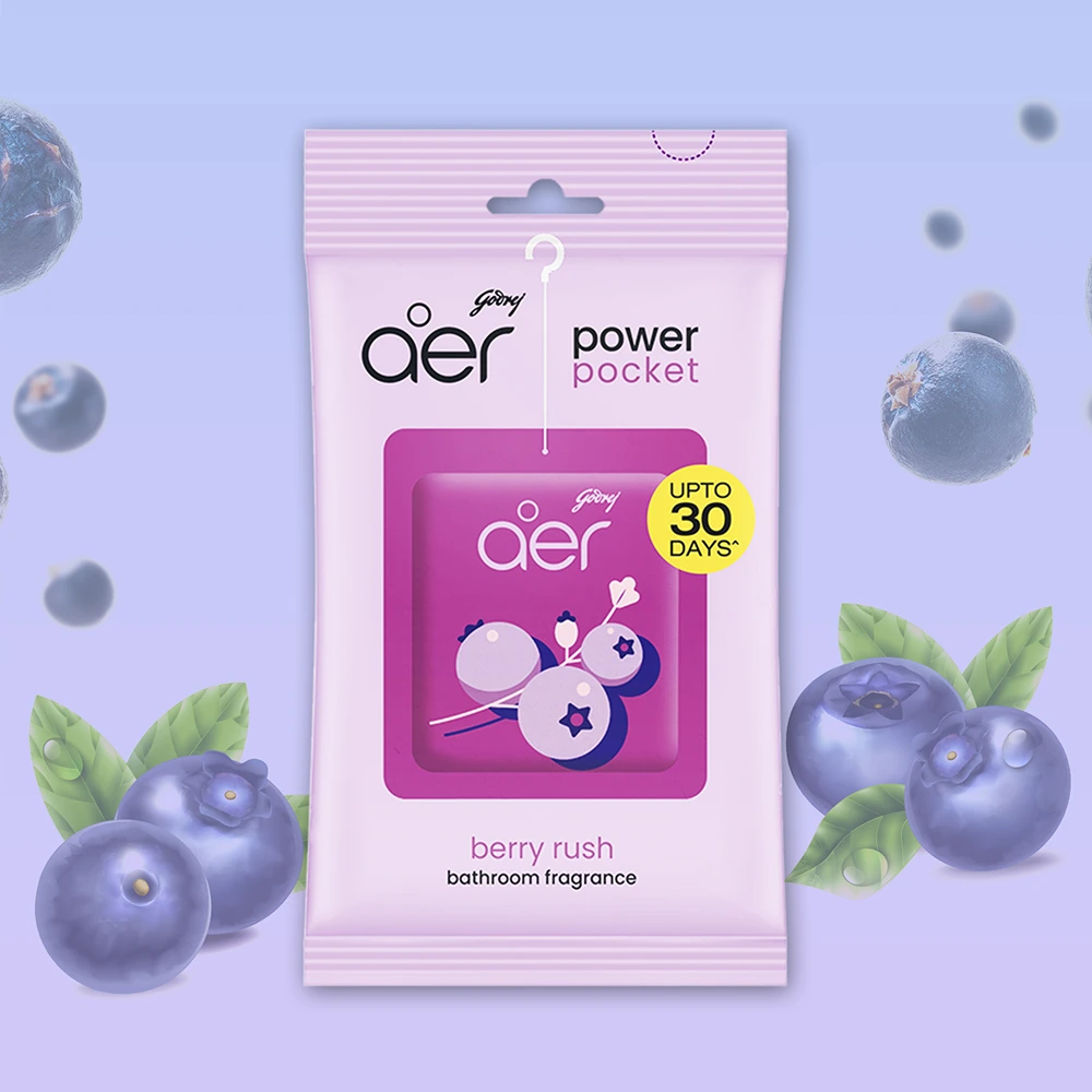 Aer Power Pocket Berry Rush Bathroom Fragrance