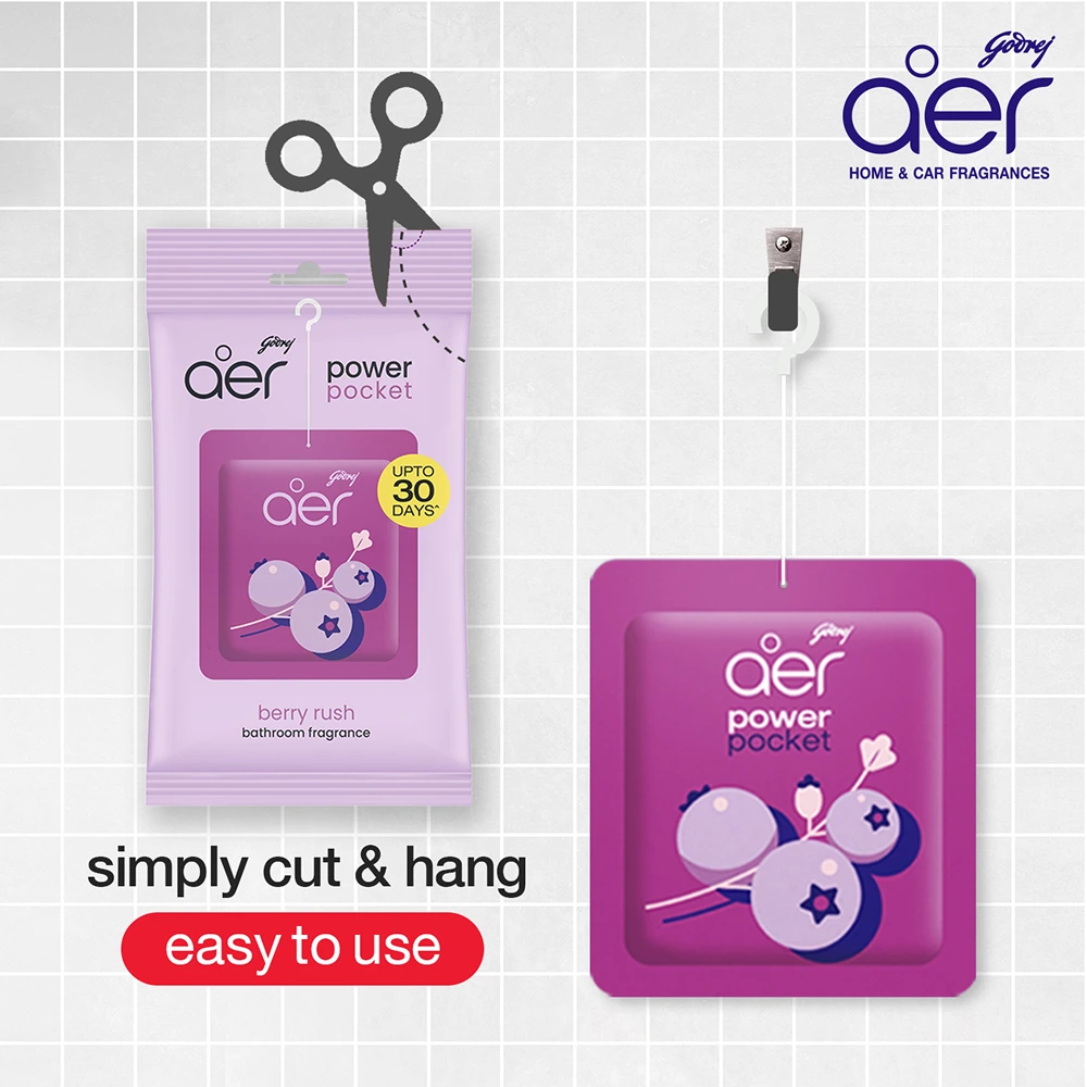 Aer Power Pocket Berry Rush Bathroom Fragrance