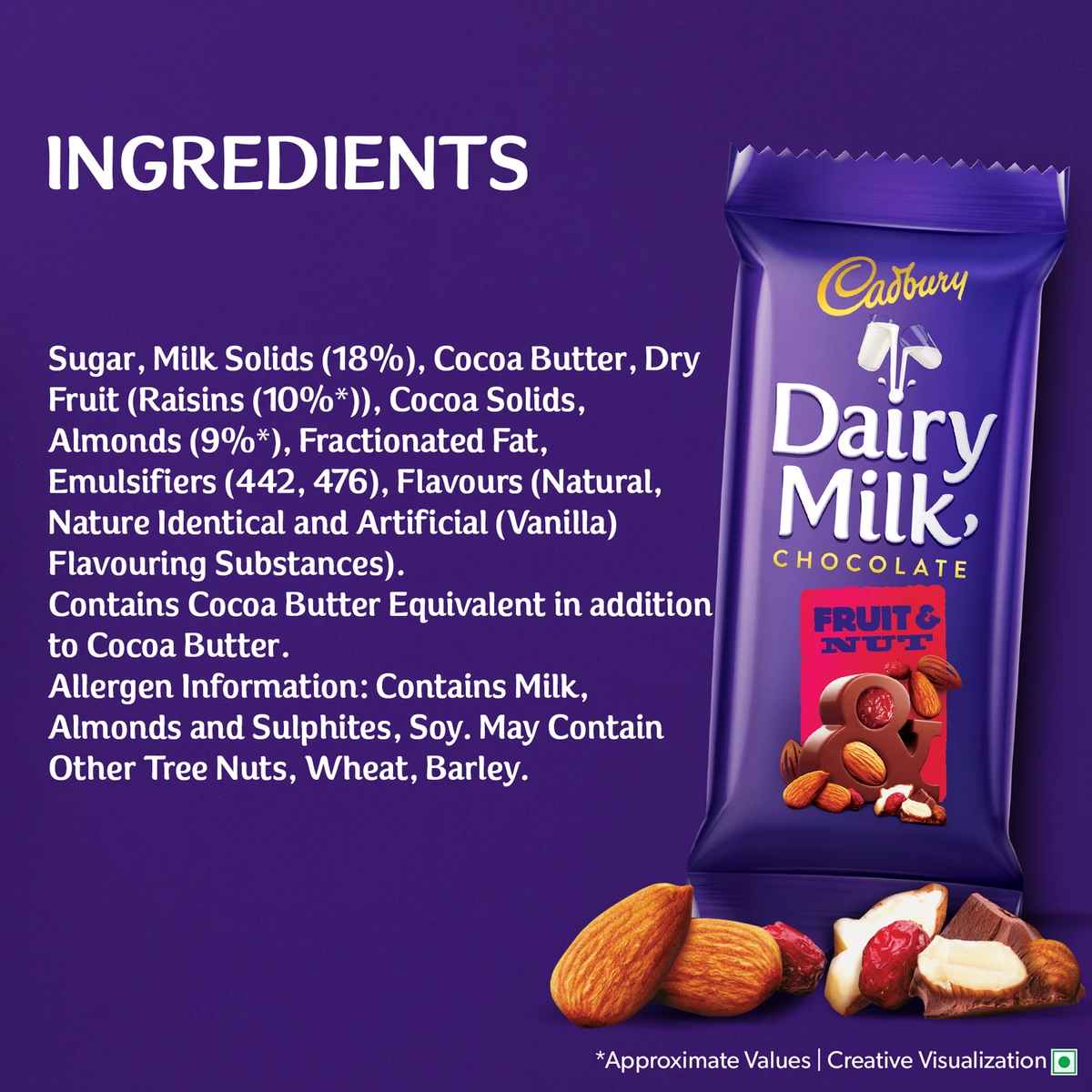 Dairy Milk Fruit & Nut Chocolate Bar