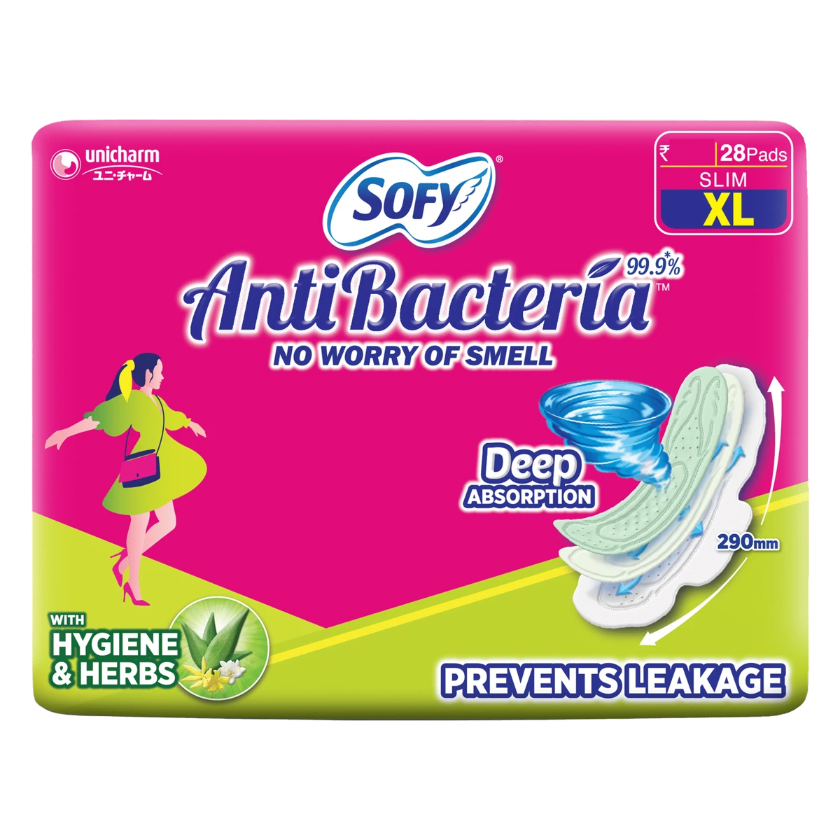 Anti Bacteria XL Sanitary Pads