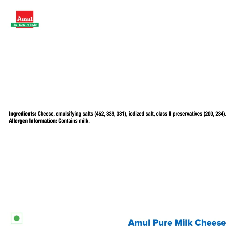 Amul Pure Milk Cheese Slices