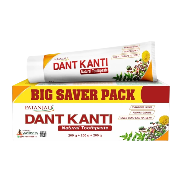 Patanjali Dant Kanti Natural Herbal Toothpaste