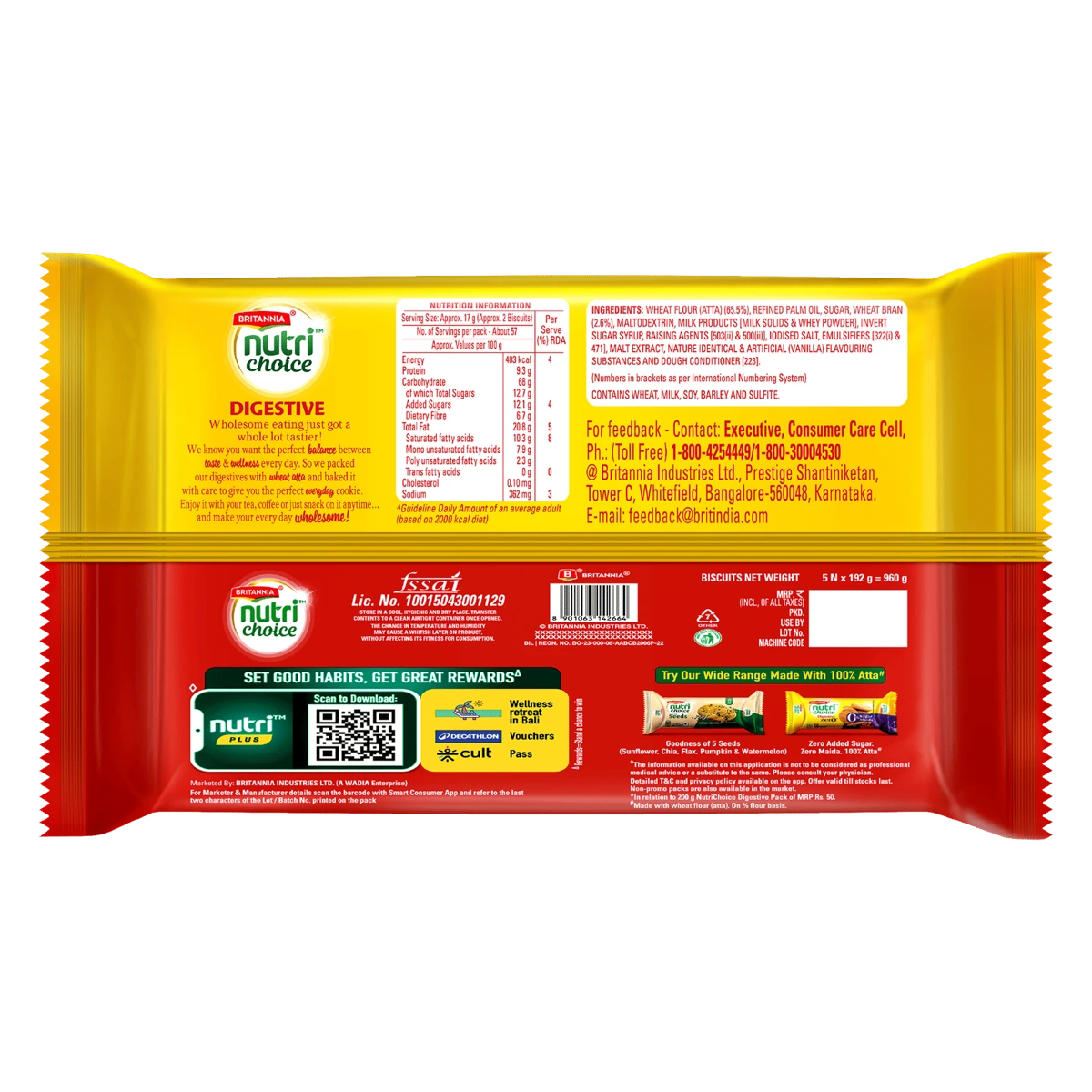 Nutri Choice High Fibre Digestive Biscuits