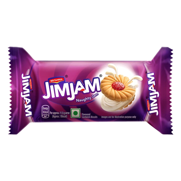 Britannia Treat JimJam Naughty Jam Crème Biscuits