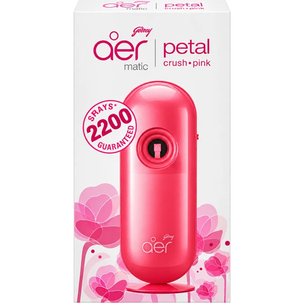 Godrej Aer Matic Petal Crush Pink Home Freshner