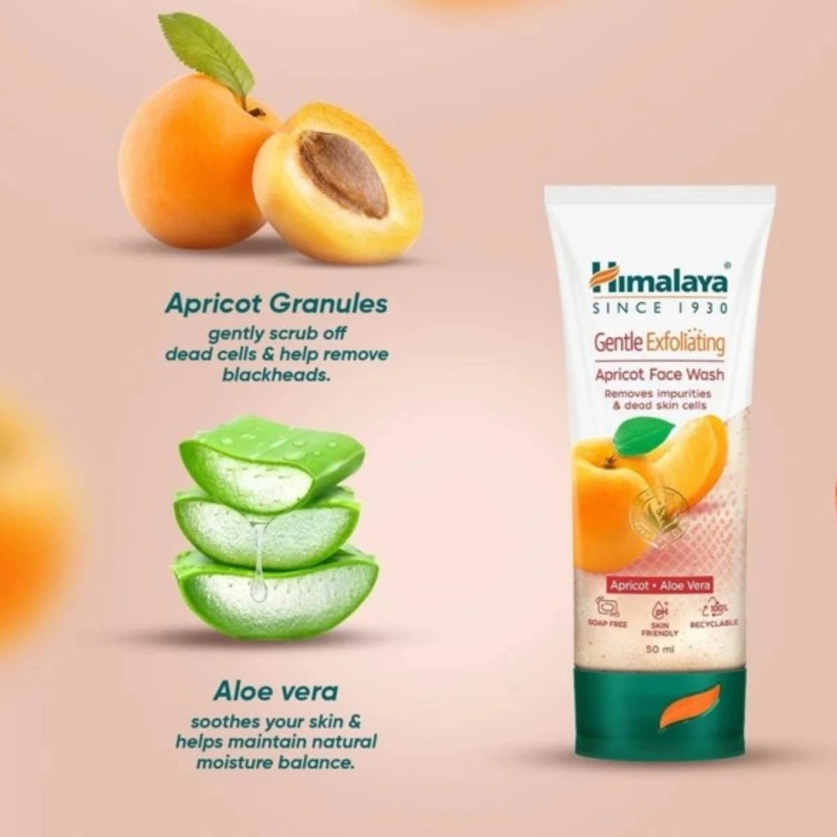 Gentle Exfoliating Apricot Facewash