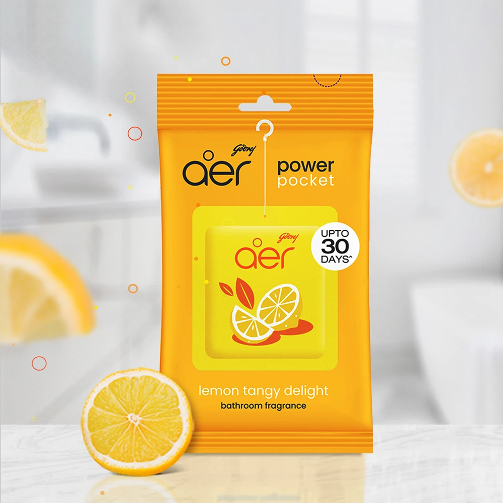 Aer Power Pocket Lemon Tangy Delight Bathroom Fragrance