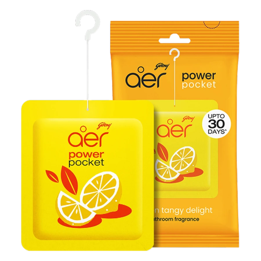 Aer Power Pocket Lemon Tangy Delight Bathroom Fragrance