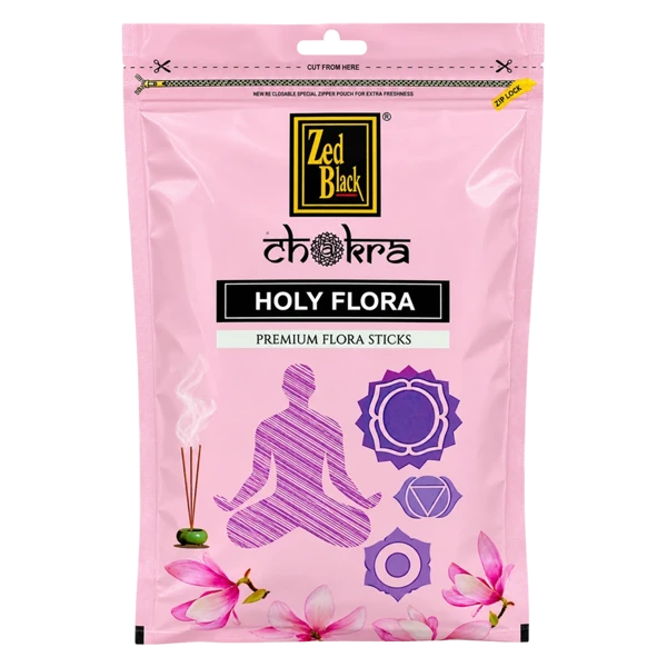 Zed Black Chakra Holy Flora Premium Sticks Agarbatti