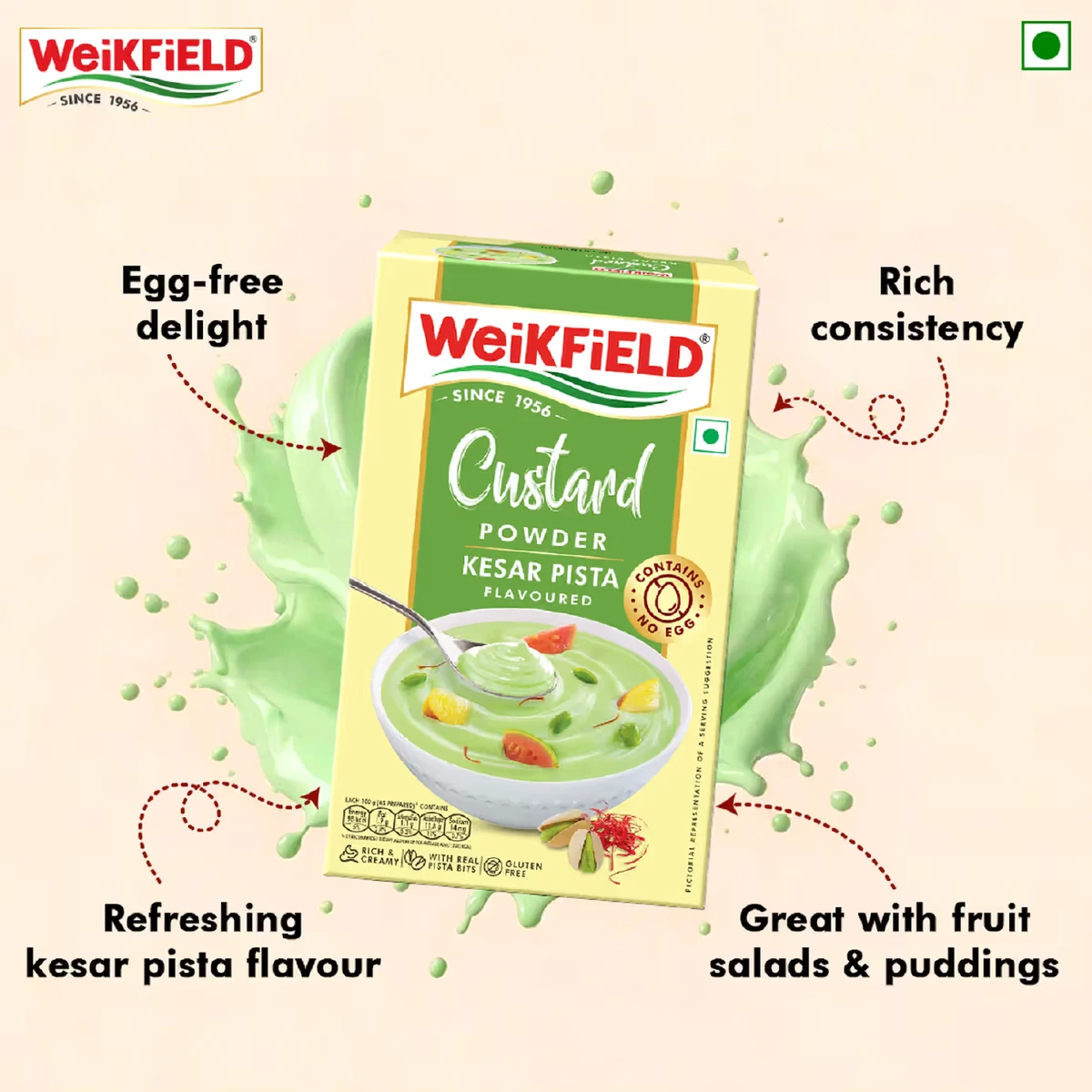 Kesar Pista Flavoured Custard Powder