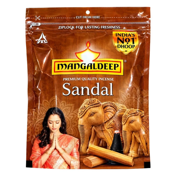 Mangaldeep Premium Quality Incense Sandal (Chandan) Dhoop