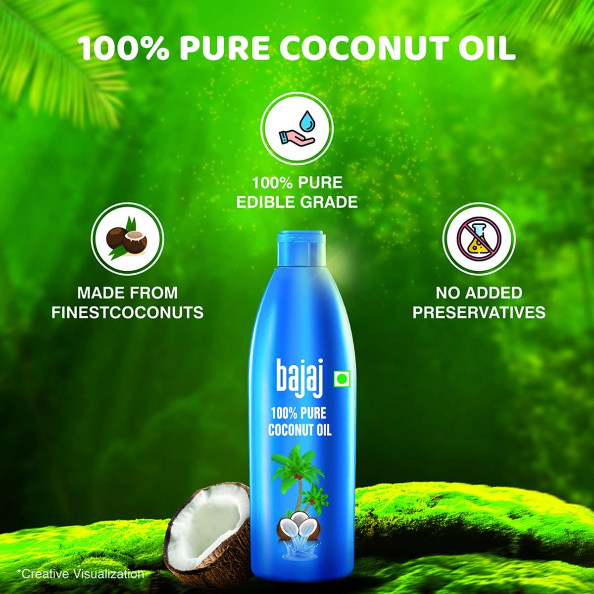 100% Pure Coconut Hair Oil