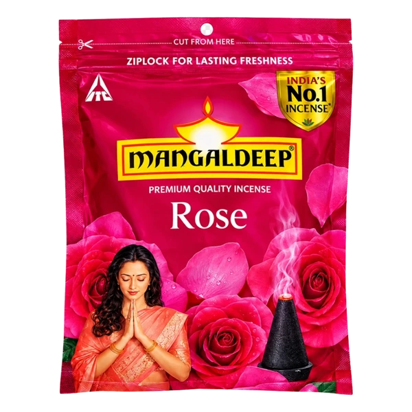Mangaldeep Premium Quality Incense Rose Dhoop