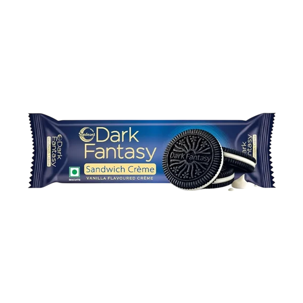 Sunfeast Dark Fantasy Vanilla Sandwich Crème Biscuits