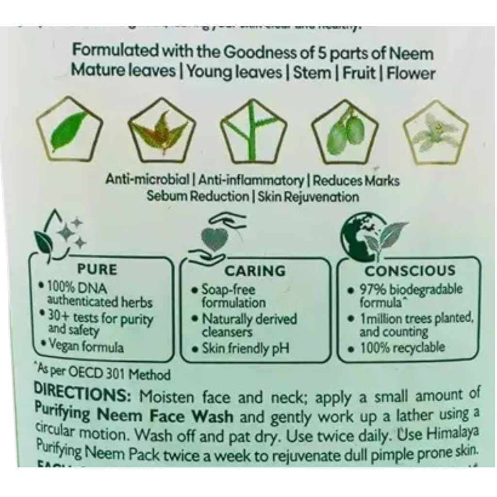 Purifying Neem Facewash