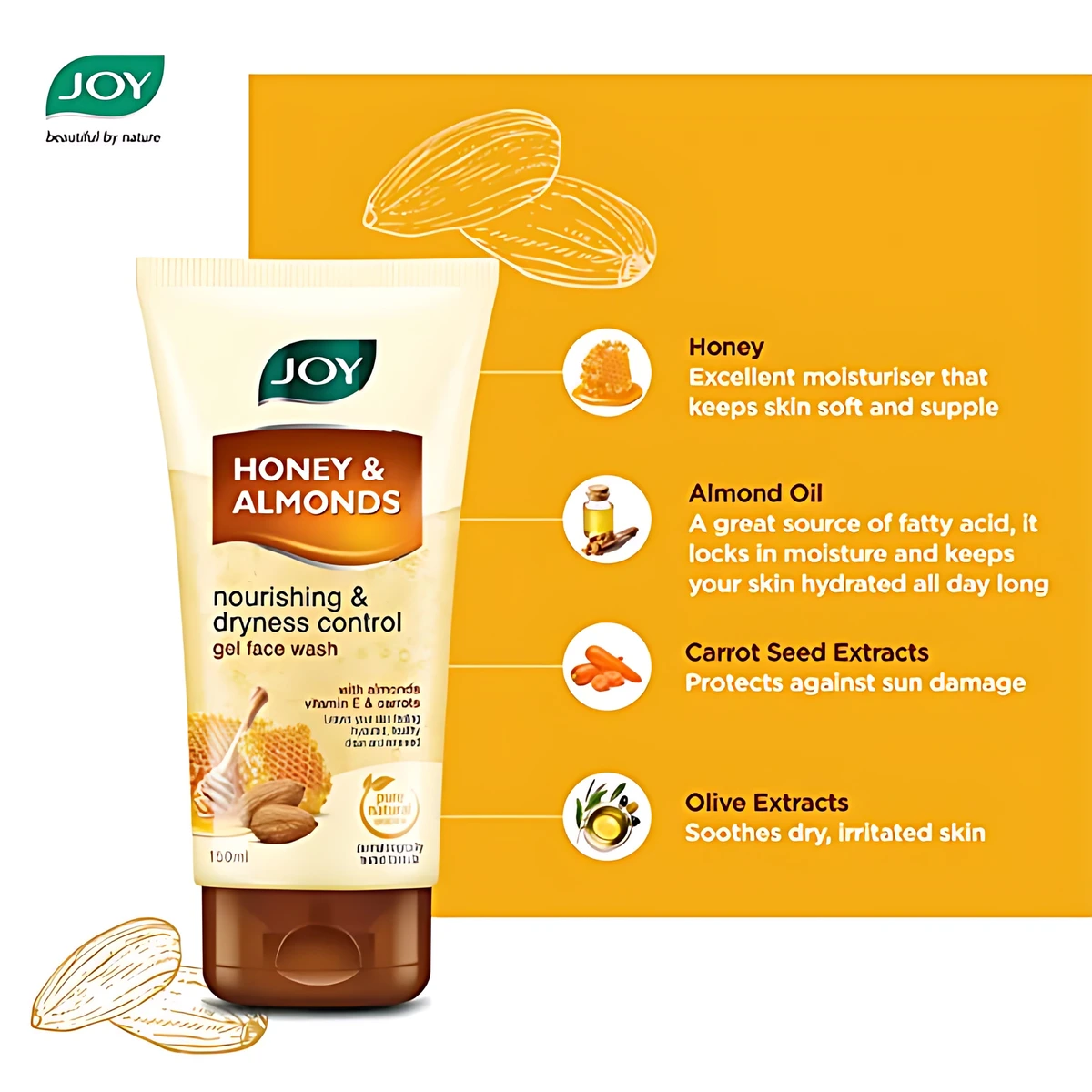 Honey & Almonds Gel Face Wash